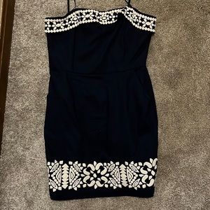 Vineyard Vines strapless navy dress - size 14